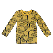 Load image into Gallery viewer, Leaves Ochre Organic Long Sleeve Top
