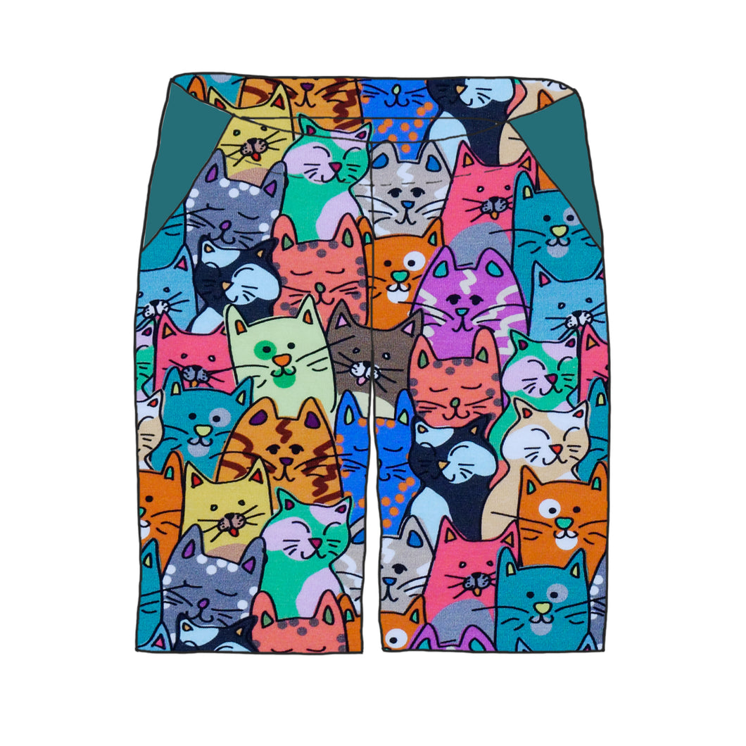 Colourful Cats Organic Relaxed Fit Shorts