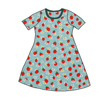 Load image into Gallery viewer, Strawberries Organic Short Sleeve Dress
