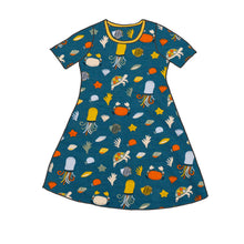 Load image into Gallery viewer, Sea Life Short Sleeve Dress