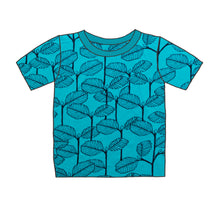 Load image into Gallery viewer, Leaves Petrol Organic T-Shirt