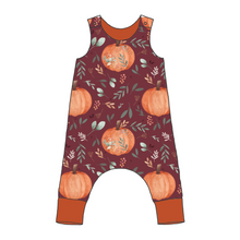 Load image into Gallery viewer, Pumpkins Organic Harem Romper