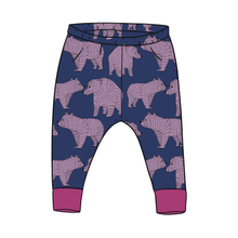 Load image into Gallery viewer, Bears Blueberry Organic Leggings