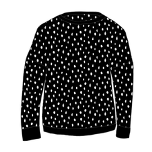 Load image into Gallery viewer, Dots Black Organic Relaxed Fit Jumper
