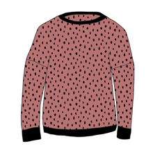 Load image into Gallery viewer, Dots Dusky Pink Organic Relaxed Fit Jumper - Adult
