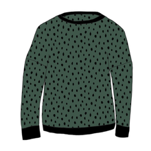 Load image into Gallery viewer, Dots Green Organic Relaxed Fit Jumper