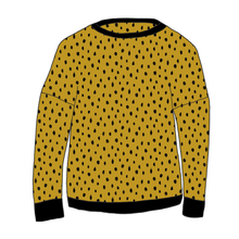Load image into Gallery viewer, Dots Mustard Organic Relaxed Fit Jumper
