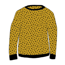 Load image into Gallery viewer, Dots Mustard Organic Relaxed Fit Jumper - Adult