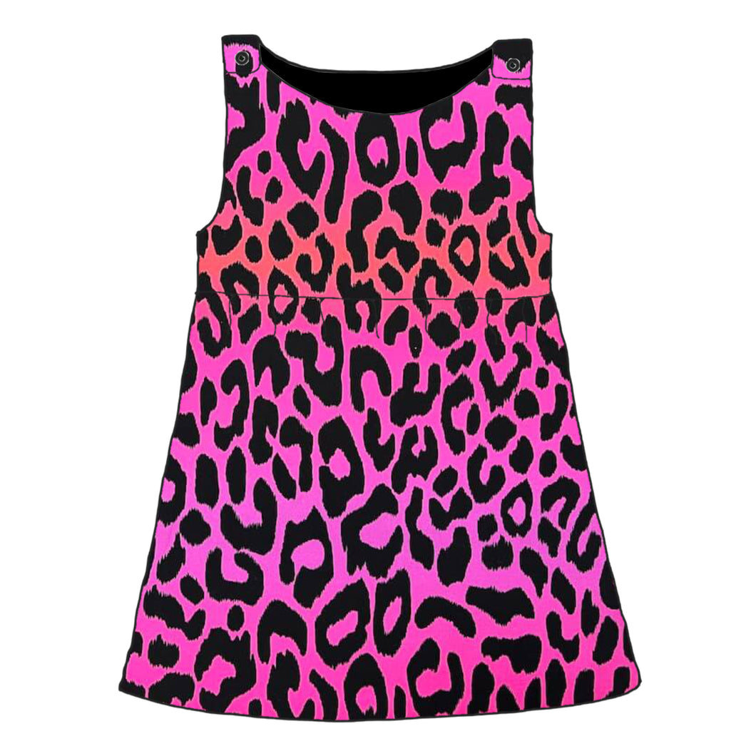 Pink Leopard Pinafore