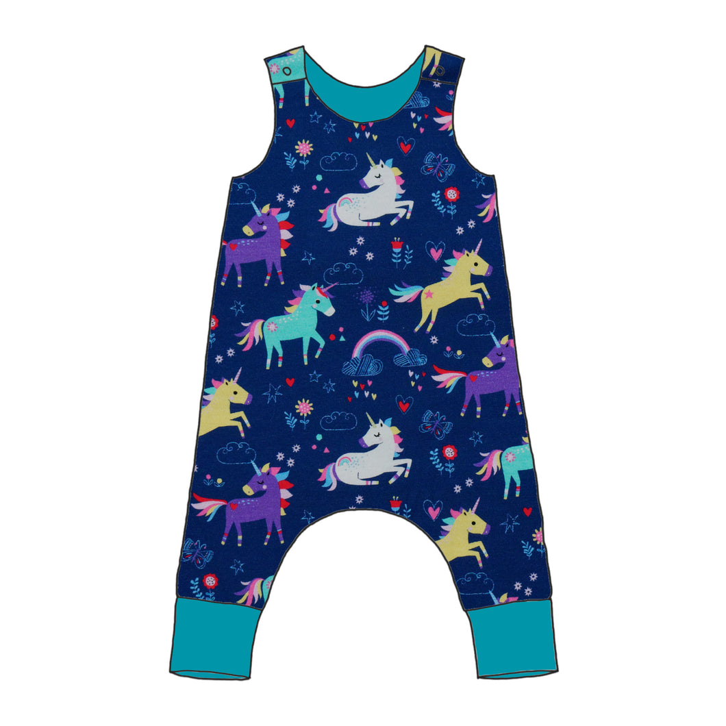 Unicorns Harem Romper