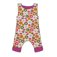 Load image into Gallery viewer, Big Flowers Organic Short Romper
