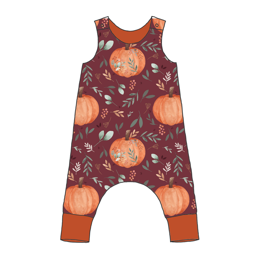 Pumpkins Organic Harem Romper