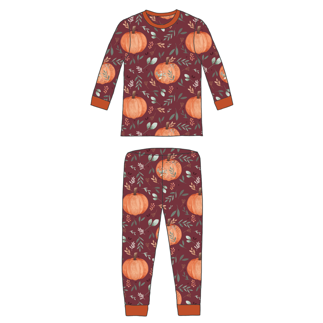 Pumpkins Organic Long Sleeve Pyjamas