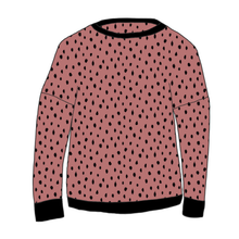 Load image into Gallery viewer, Dots Dusky Pink Organic Relaxed Fit Jumper
